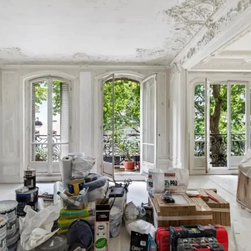 Rénovation complète appartement à Paris - Pendant les travaux