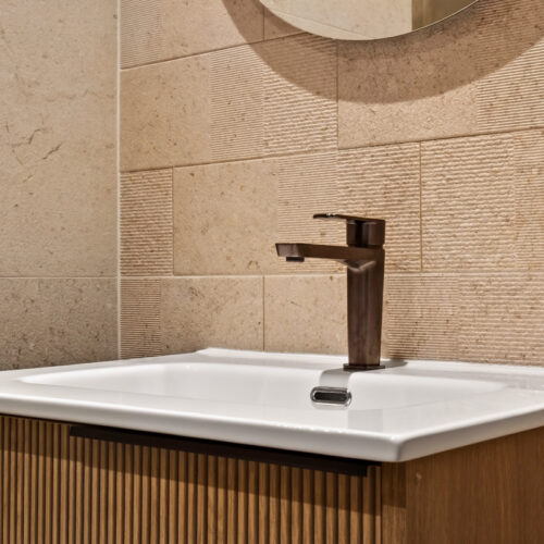 Rénovation Cabine de douche sur mesure et vasque moderne